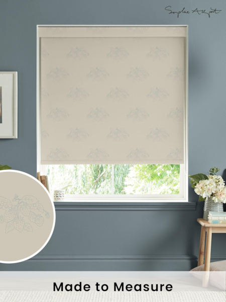 Sophie Allport Duck Egg Blue Vector Strawberry Made to Measure Roller Blinds (B29106) | £58