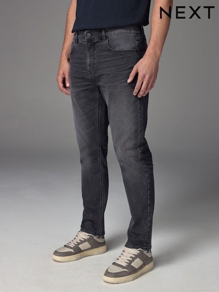 Grey Washed Slim Fit Essential Stretch Jeans (B29107) | £20