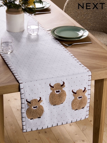 Natural Hamish Dining Table Runner (B29372) | £34 - £38
