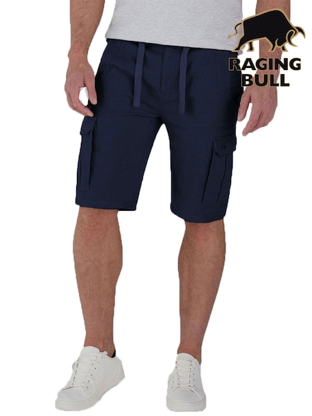 Raging Bull Blue Cargo Shorts (B29533) | £59