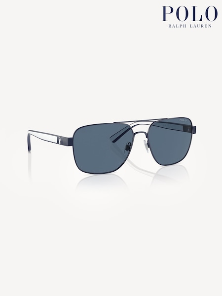 Polo Ralph Lauren Blue Pillow Sunglasses (B30519) | £156