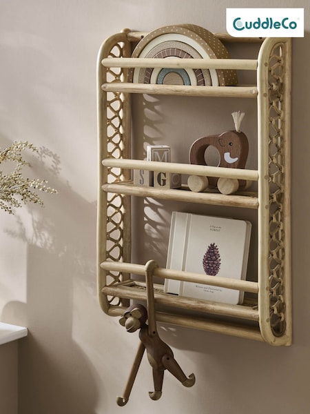 Cuddleco Natural Aria Rattan Wave Bookshelf (B30795) | £60
