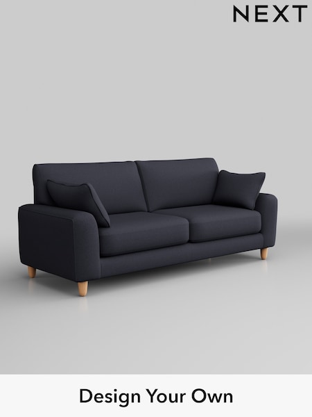 Tweedy Blend Easy Clean/Dark Slate Blue Campbell (B30854) | £1,175