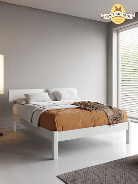 Get Laid Beds White The Deco Solid Wood Bed (B33023) | £855 - £1,125