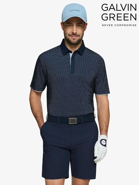 Blue - Regular Galvin Green Medley Golf Polo Shirt