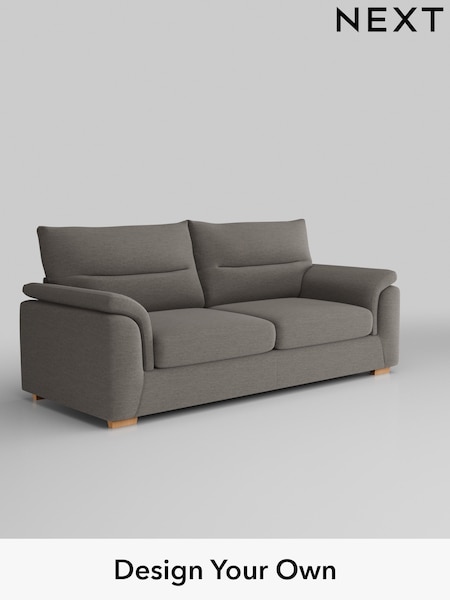 Fine Chenille Easy Clean/Dark Smoke Grey Hayden Highback (B33104) | £1,325
