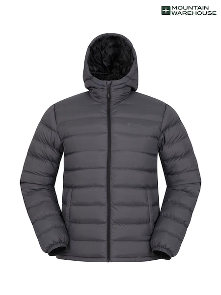 Mountain Warehouse Grey Seasons II Mens Water Resistant Padded Jacket (B33192) | £64