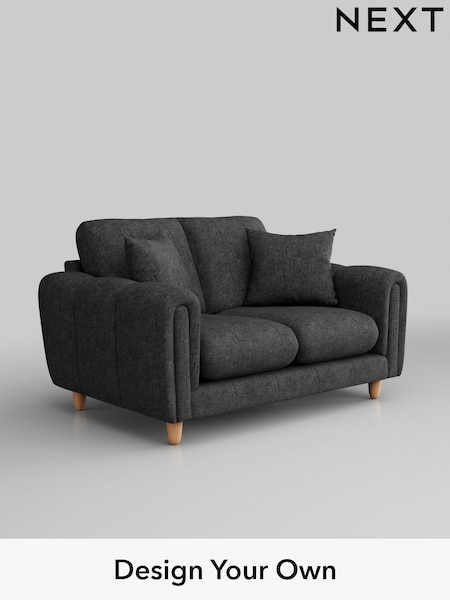Boucle Weave Easy Clean/Charcoal Grey Odella (B33342) | £1,075
