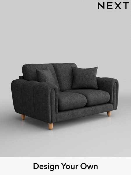 Boucle Weave Easy Clean/Charcoal Grey Odella (B33342) | £1,075