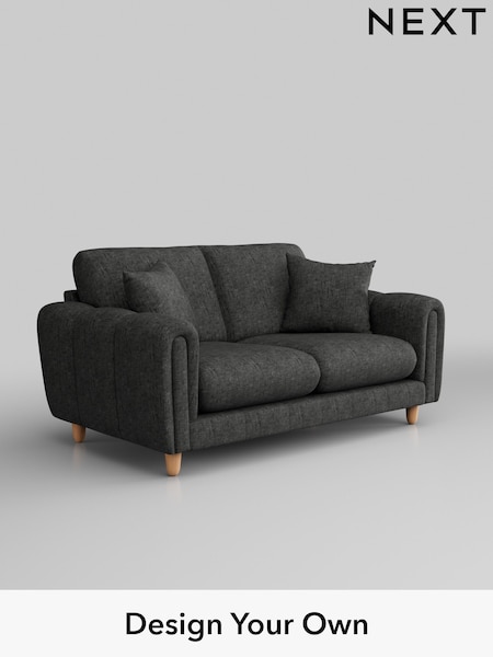 Boucle Weave Easy Clean/Charcoal Grey Odella (B33342) | £1,175