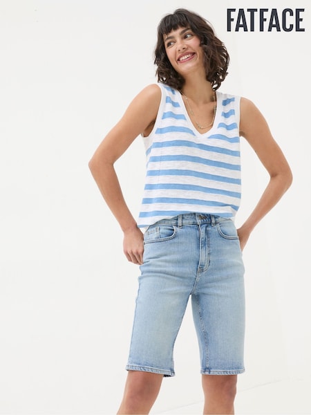 FatFace Bisley Blue Denim Bermuda Shorts (B33579) | £26