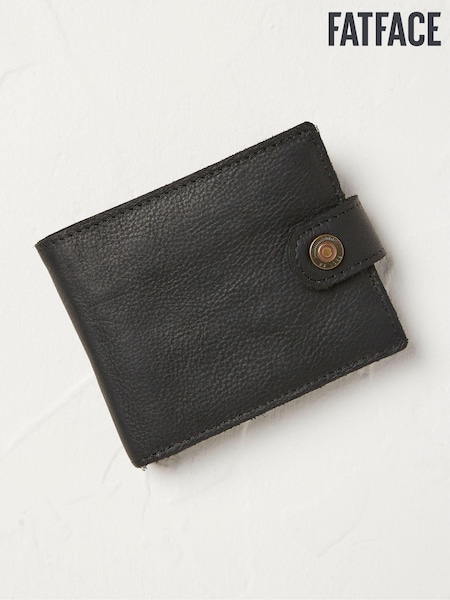 FatFace Black Multi Compartment Leather Wallet (B33641) | £25