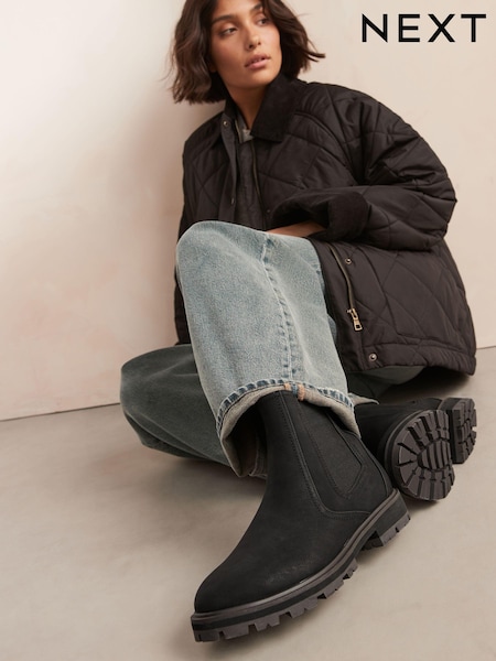 Black Extra Wide Fit Forever Comfort® Chelsea Boots (B33705) | £46