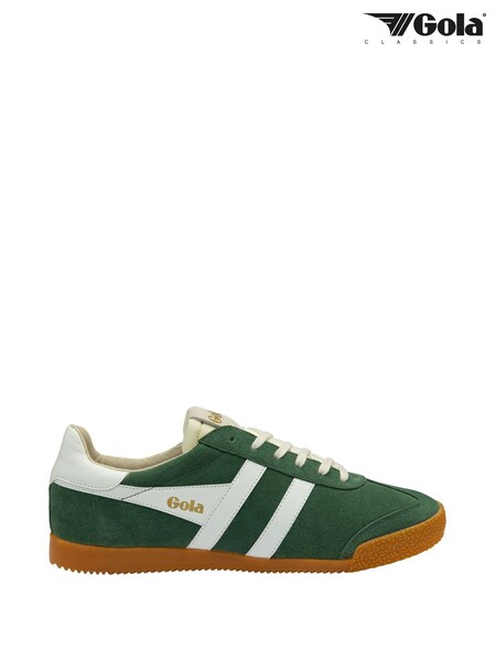 Gola Green Mens Elan Suede Lace-Up Trainers (B34079) | £90