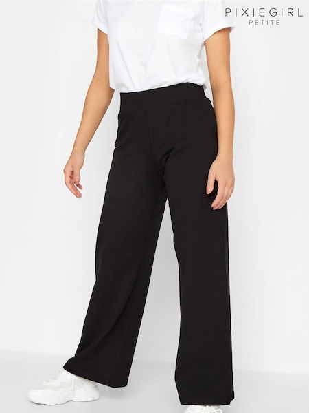 PixieGirl Petite Black Slim Leg Yoga Trousers (B34129) | £27