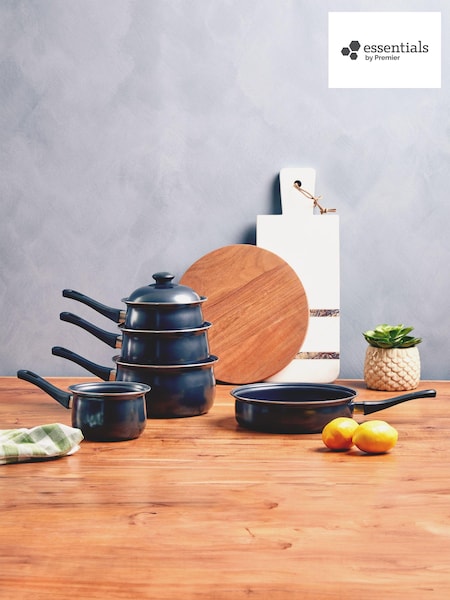 Essentials by Premier Black Cookware Set of 5 (B34193) | £55