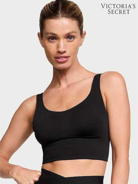 Victoria's Secret Black Cross Back Mesh Sports Bra (B34378) | £49