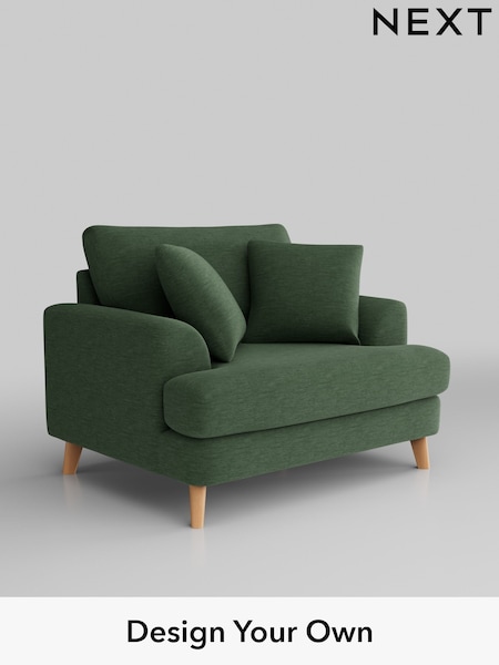 Fine Chenille Easy Clean/Mid Khaki Green Parker (B34405) | £975