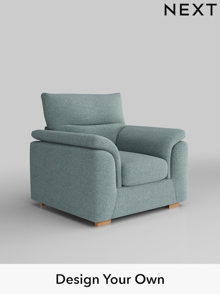 Chunky Chenille/Light Teal Green Hayden Highback (B34447) | £750