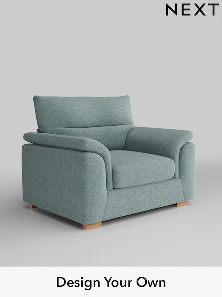 Chunky Chenille/Light Teal Green Hayden Highback (B34447) | £850