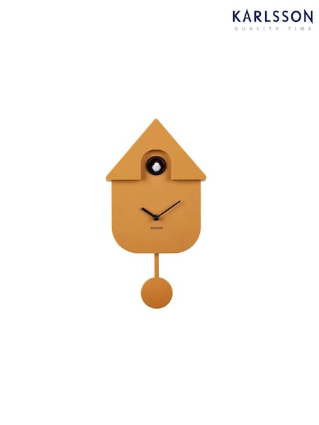 Karlsson Ochre Yellow Modern Cuckoo ABS Wall Clock (B34517) | £77