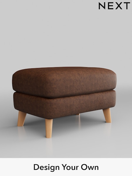 Monza Faux Leather Easy Clean/Chestnut Brown Conway Relaxed Sit (B35278) | £425