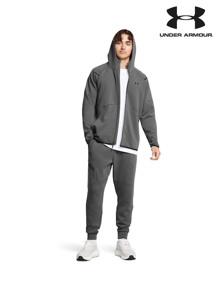 Under Armour Grey Unstoppable Fleece Full Zip Hoodie (B35387) | £100