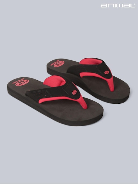 Animal Black Kids Jekyl Flip-Flops (B35407) | £20