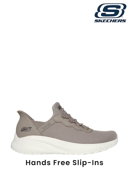 Skechers Natural Wide Fit Slip-Ins: BOBS Sport Squad Chaos Trainers (B35594) | £69