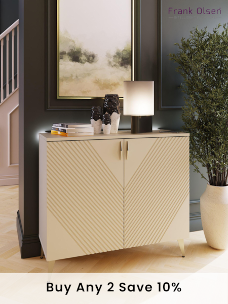 Frank Olsen Antique White AVA Two Door SMART Sideboard (B36217) | £450
