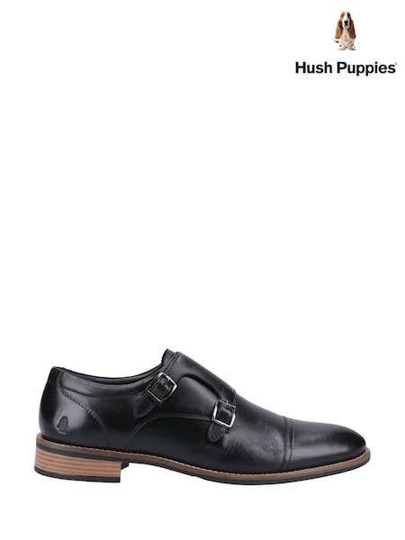 Hush Puppies David Black Shoes (B36379) | £90