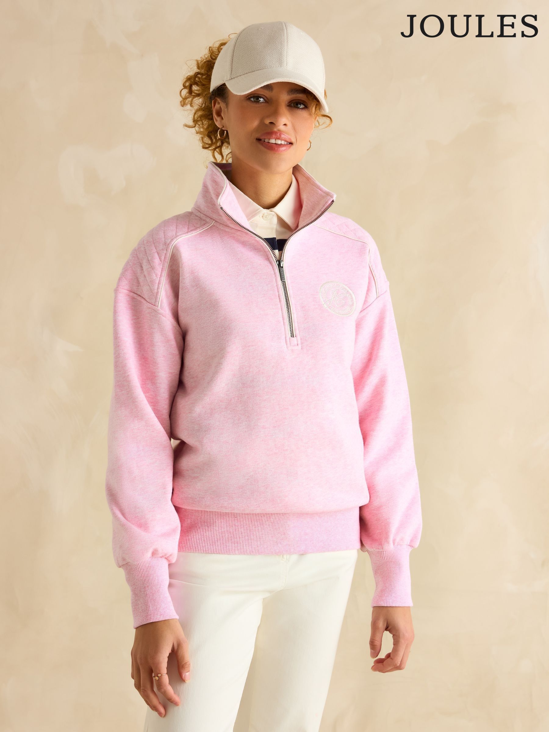 é sport line half zip sweat baby pink é sport line half zip sweat baby pink Sport-Tek Women's