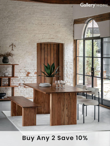 Gallery Home Natural Eddleston Dining Table (B37630) | £1,106