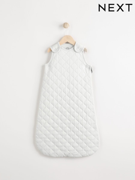 Grey Quilted 2.5 Tog Baby 100% Cotton Sleep Bag (B37796) | £28 - £32