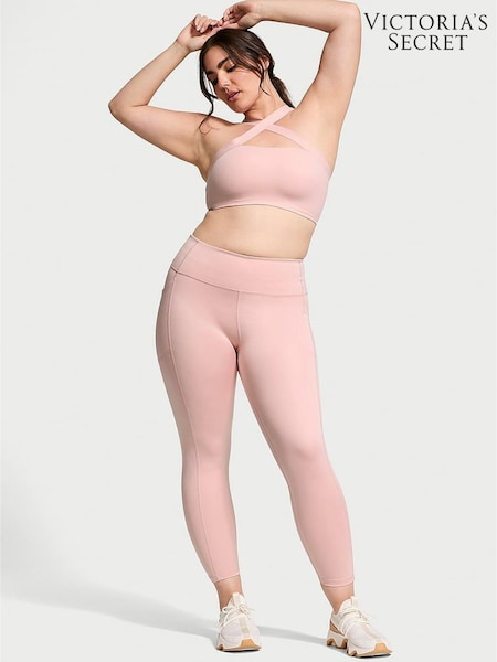 Victoria's Secret Chalk Rose Pink 7/8 Length Essential Pocket Leggings (B37813) | £35