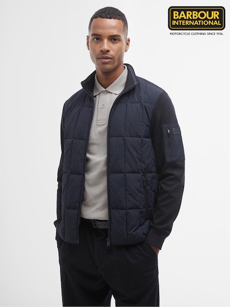 Barbour® International Otto Baffle Quilted Black Jacket (B37865) | £139