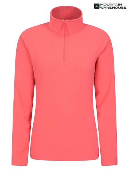 Mountain Warehouse Dark Pink Womens Camber II Half Zip Fleece (B38184) | £25