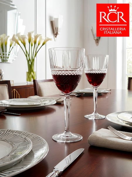 Rcr Set Of 6 Brilliante Wine Glasses 29cl