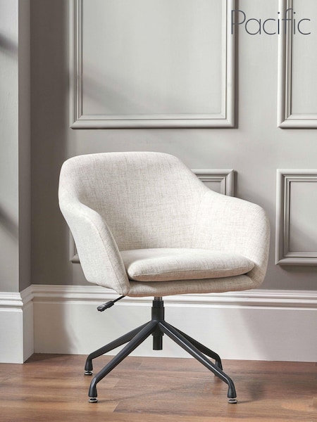 Pacific Grey Pebble Linen Mix Swivel Rise and Fall Chair (B38767) | £230