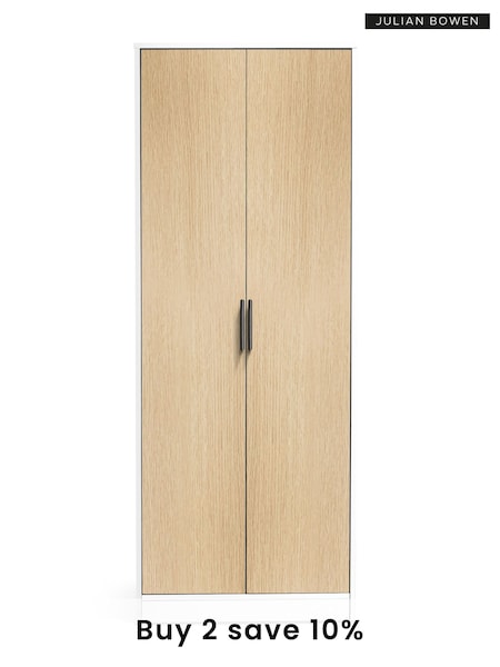 Julian Bowen White Alba Double Wardrobe (B38840) | £365