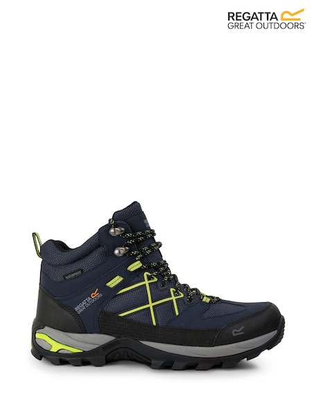 Regatta Black Yellow Mens Samaris III Walking Boots (B39125) | £84