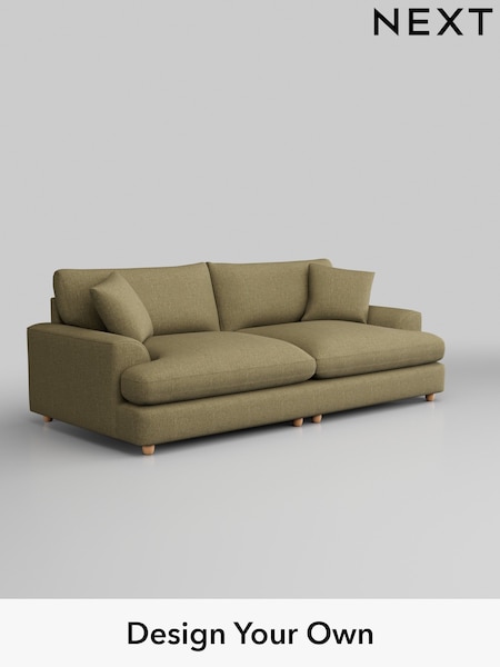 Chunky Weave/Dark Moss Green Parker Platform Grand Relaxed Sit (B39470) | £1,799