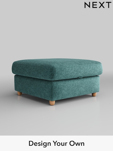 Plush Chenille/Dark Teal Green Parker Platform Grand Relaxed Sit (B39474) | £499