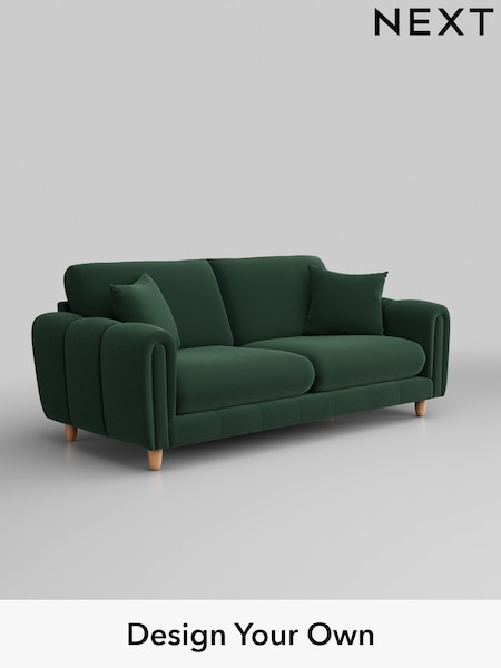Plush Velvet Easy Clean/Bottle Green Odella (B39482) | £1,375