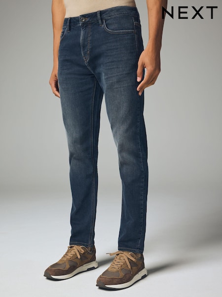 Blue Grey Vintage Slim Fit Comfort Stretch Jeans (B39488) | £35