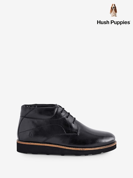 Hush Puppies Kennedy Black Boots (B39817) | £95