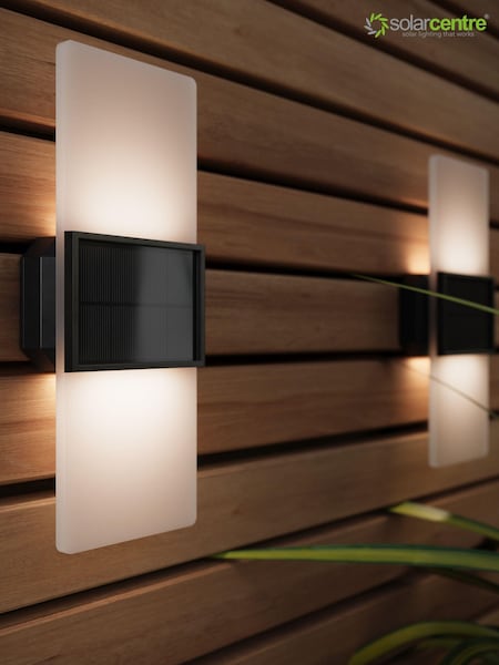 SolarCentre White Gemini Outdoor Wall Light (B40079) | £30
