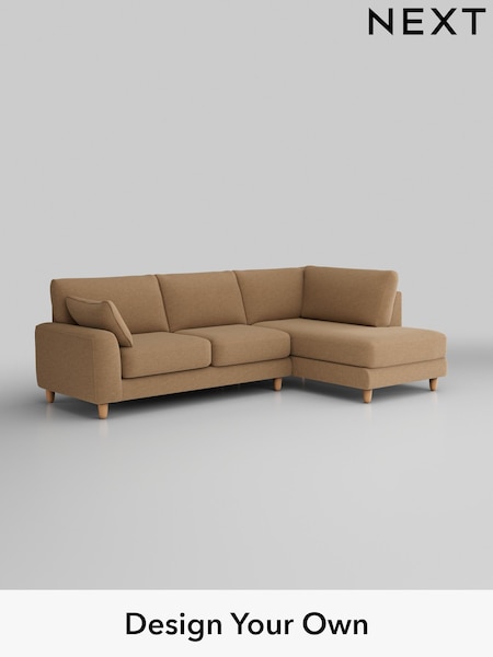 Fine Chenille Easy Clean/Mid Sand Beige Campbell (B40355) | £1,875