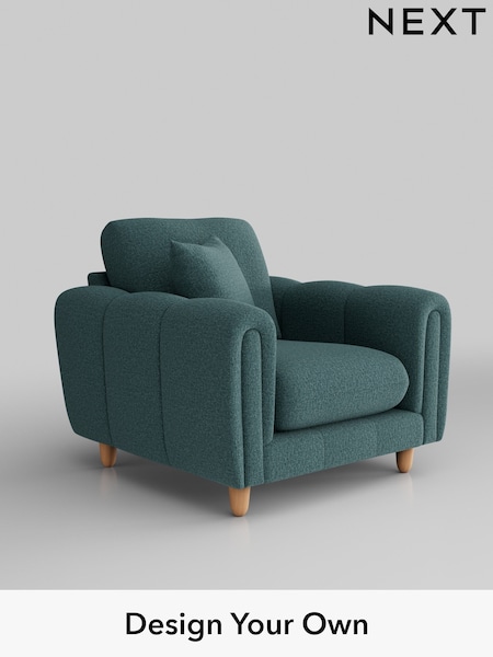 Chunky Chenille/Mid Teal Green Odella (B40533) | £875