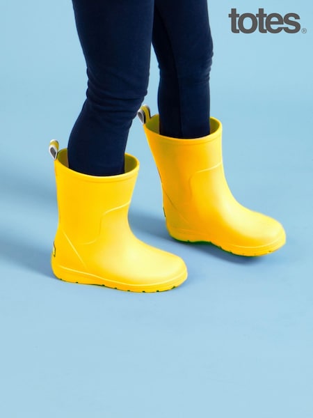 Totes Yellow Childrens Charley Welly Boots (B40953) | £20